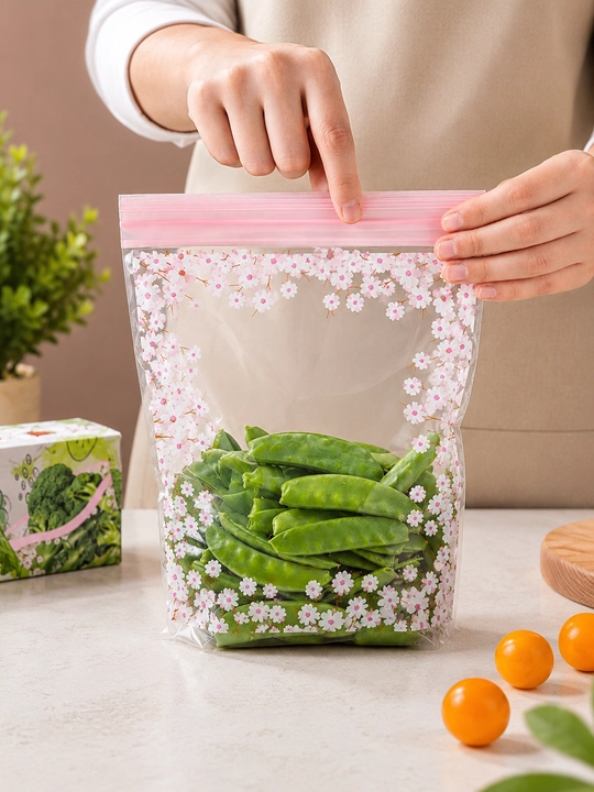 Многоразовые Зип-пакеты с замком для хранения продуктов, пищевые пакеты для заморозки