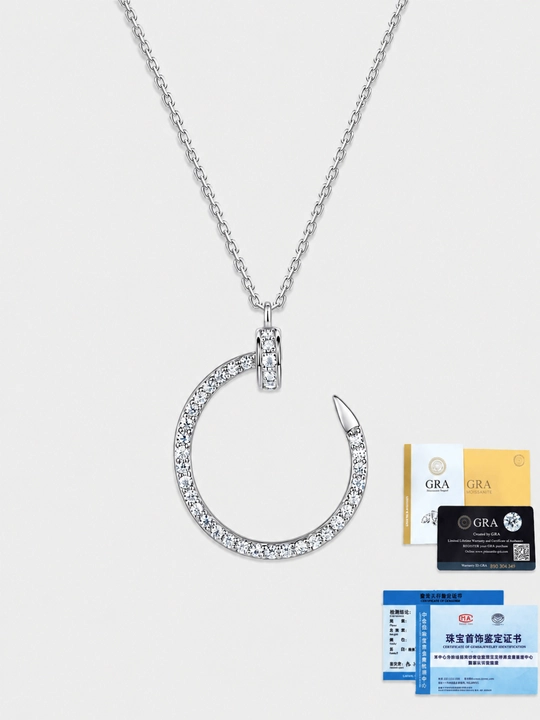 Серьги GRA Moissanite из стерлингового серебра 925 пробы с сертификатом