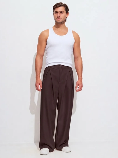 Baggy keng erkaklar shimi, erkin bichimli kyulot, oversize qisqichli ishton, kundalik