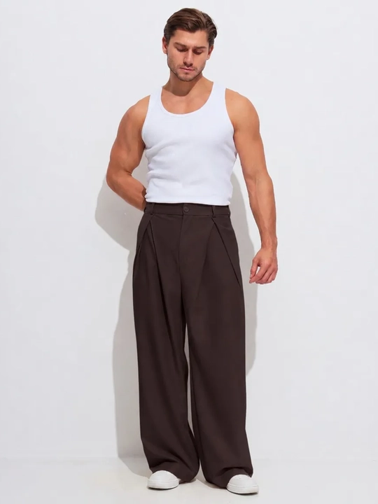 Baggy keng erkaklar shimi, erkin bichimli kyulot, oversize qisqichli ishton, kundalik