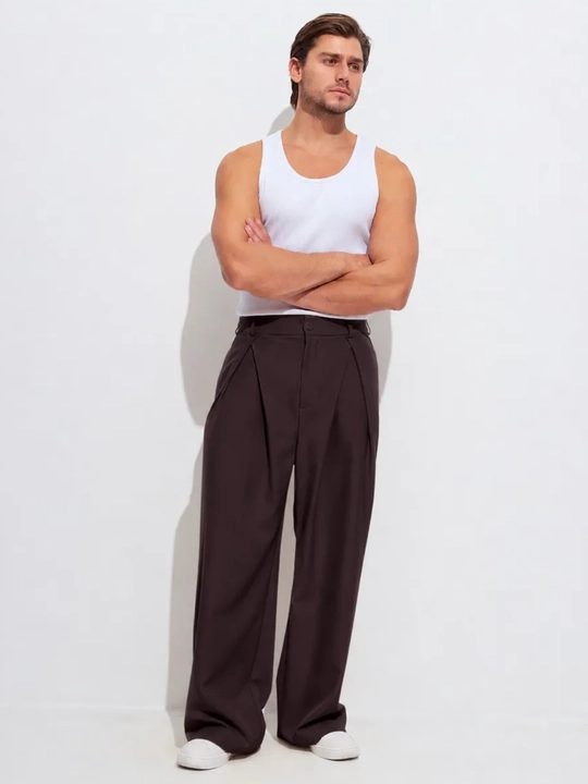Baggy keng erkaklar shimi, erkin bichimli kyulot, oversize qisqichli ishton, kundalik