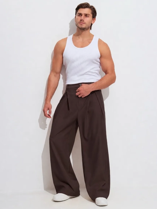 Baggy keng erkaklar shimi, erkin bichimli kyulot, oversize qisqichli ishton, kundalik