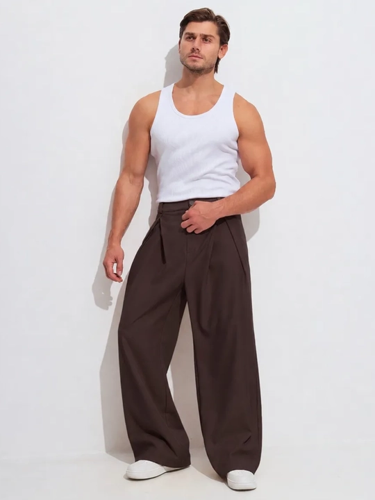 Baggy keng erkaklar shimi, erkin bichimli kyulot, oversize qisqichli ishton, kundalik