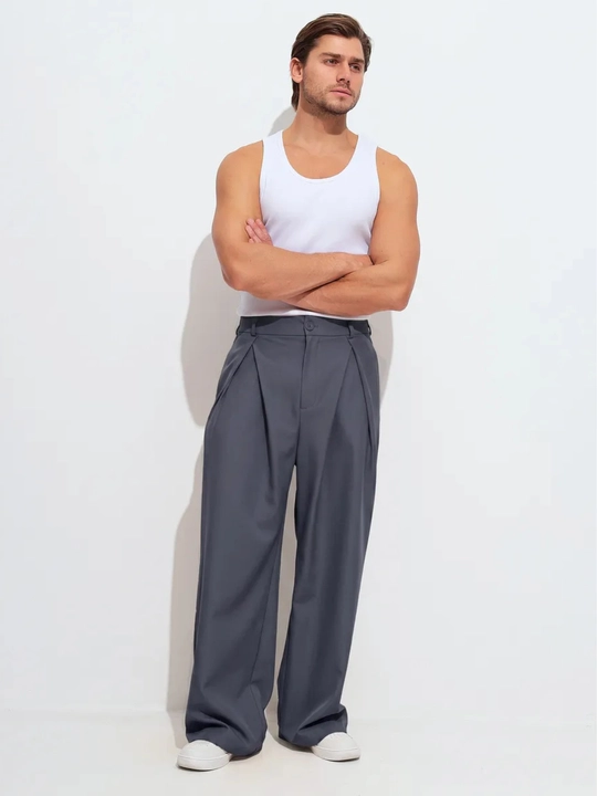 Baggy keng erkaklar shimi, erkin bichimli kyulot, oversize qisqichli ishton, kundalik