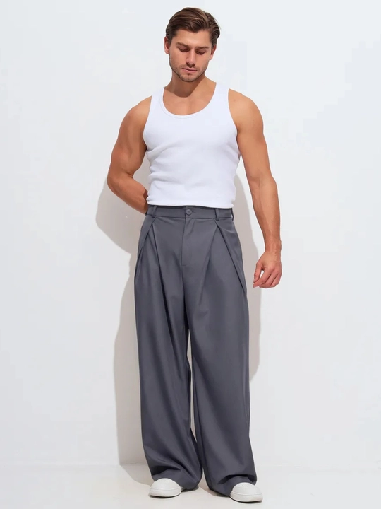 Baggy keng erkaklar shimi, erkin bichimli kyulot, oversize qisqichli ishton, kundalik
