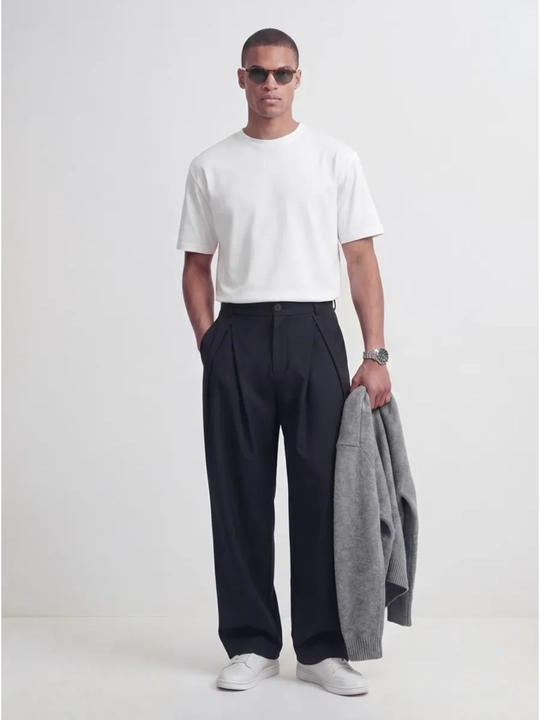Baggy keng erkaklar shimi, erkin bichimli kyulot, oversize qisqichli ishton, kundalik