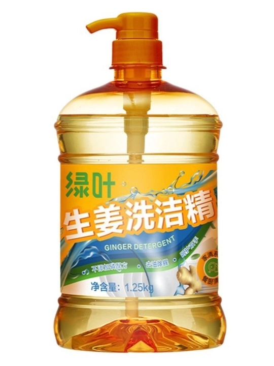 Гель для мытья посуды Greenleaf Ginger Detergent, быстро удаляет жир, густая пена