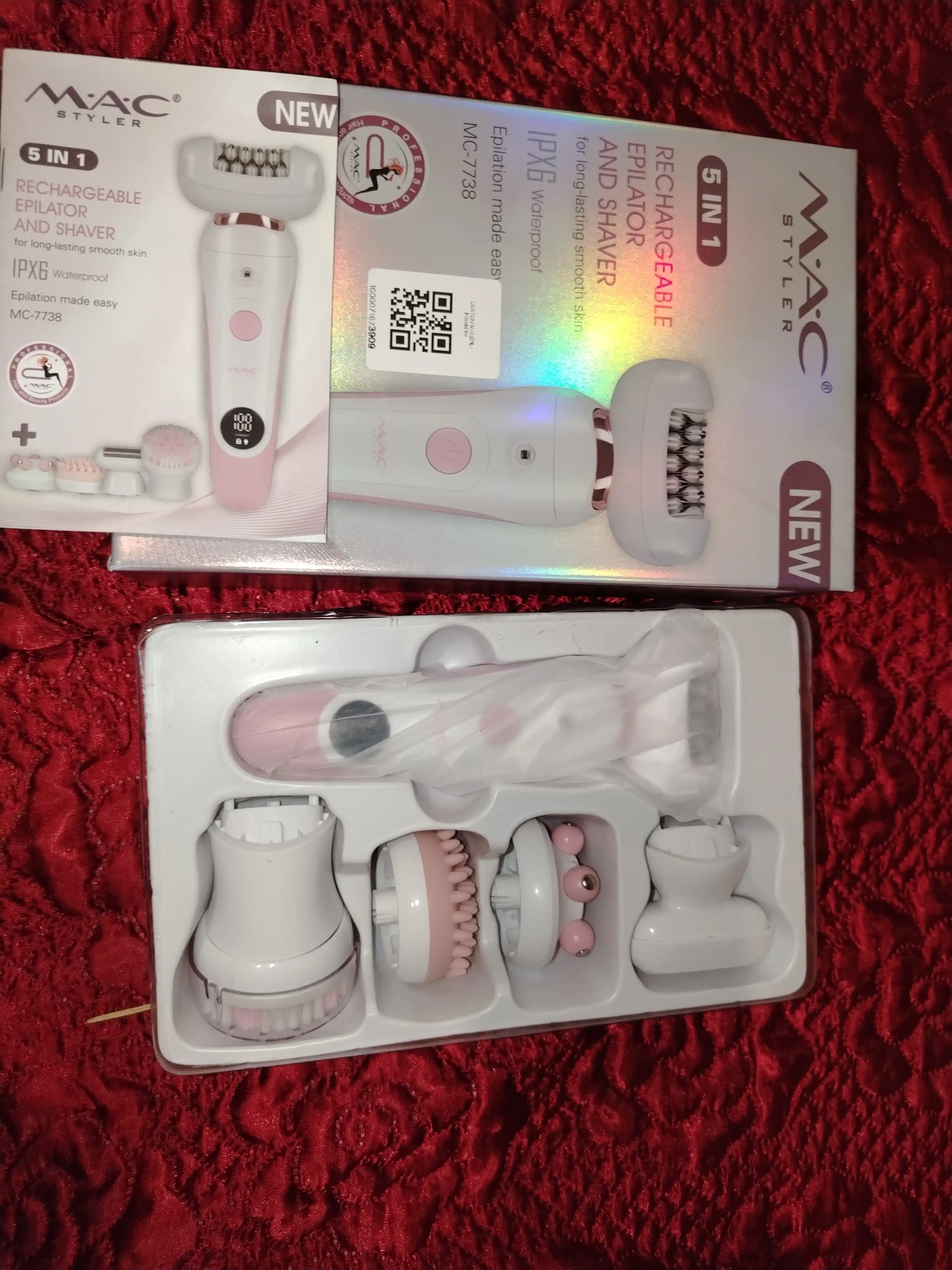 Epilyator simsiz MAC styler, ayollar uchun professional depilyator