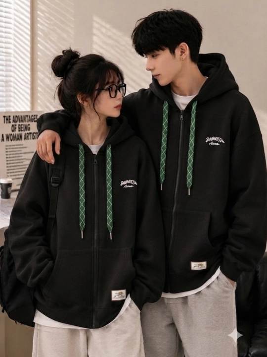 Unisex xudi oversize, erkaklar va ayollar uchun issiq kiyim