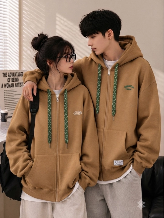 Unisex xudi oversize, erkaklar va ayollar uchun issiq kiyim