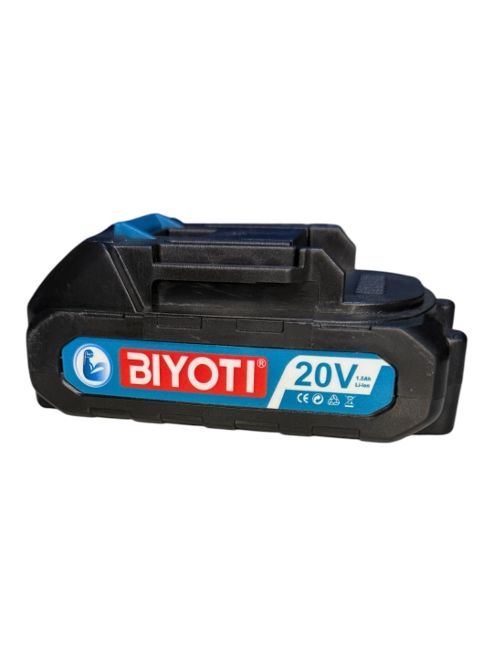 BIYOTI 20 V Li-Ion akkumulyator, 1,5 A·soat, ART 017002