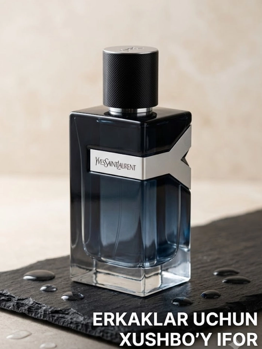 Erkaklar parfyumeriya suvi Yves Saint Laurent Y Eau de Parfum, uzoq muddatli atir