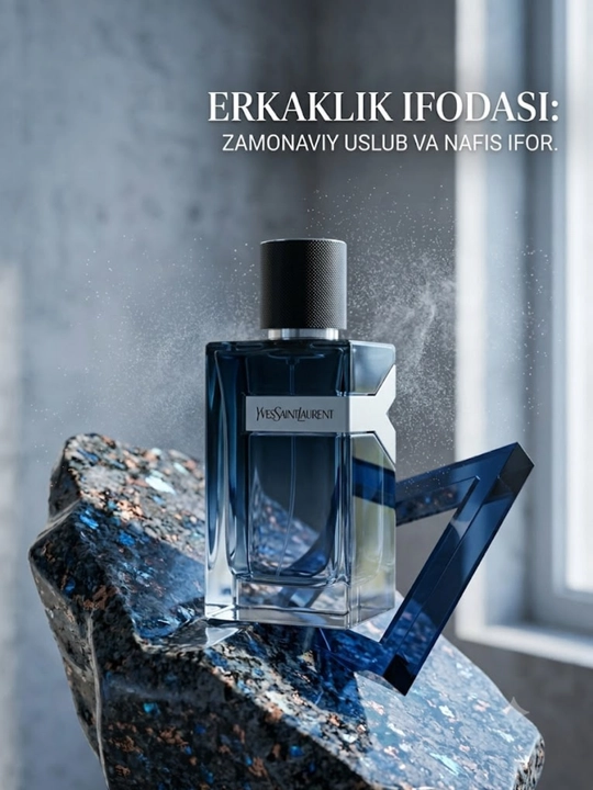 Erkaklar parfyumeriya suvi Yves Saint Laurent Y Eau de Parfum, uzoq muddatli atir - 