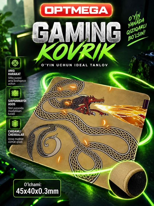 Kompyuter kovrik va sichqoncha uchun gilamcha CS GO gilamcha
