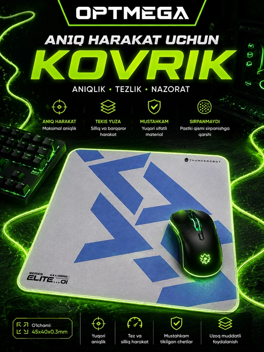 Kompyuter kovrik va sichqoncha uchun gilamcha CS GO gilamcha