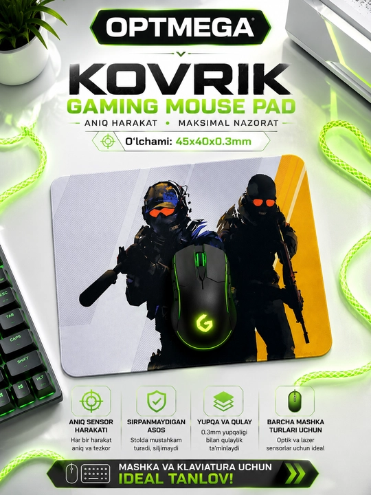 Kompyuter kovrik va sichqoncha uchun gilamcha CS GO gilamcha