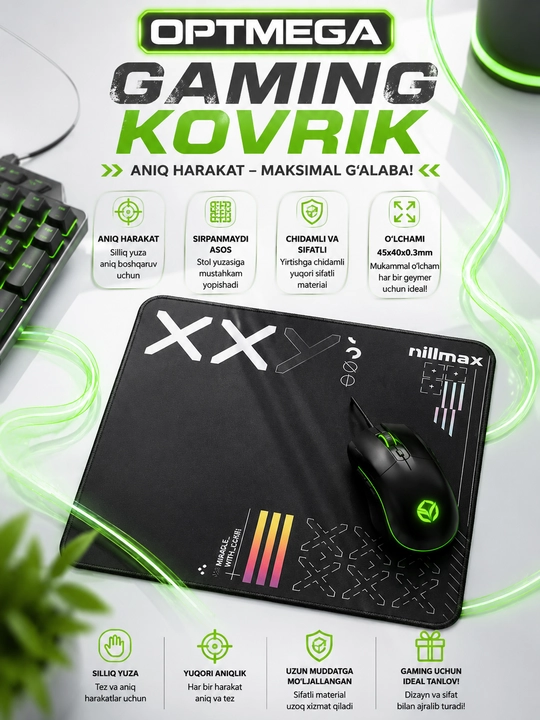 Kompyuter kovrik va sichqoncha uchun gilamcha CS GO gilamcha