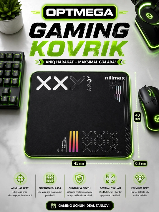Kompyuter kovrik va sichqoncha uchun gilamcha CS GO gilamcha
