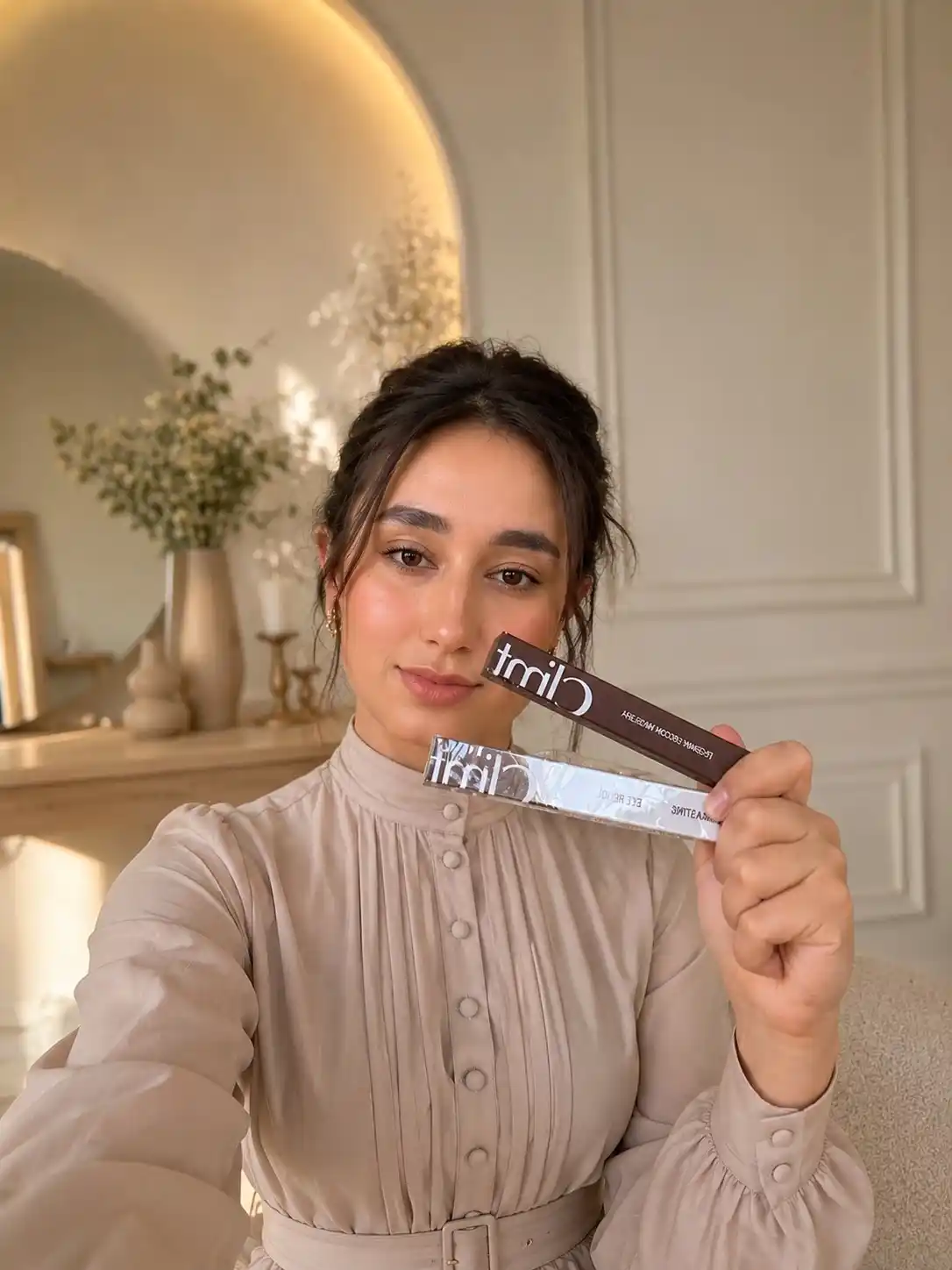 Тушь для ресниц, объем и удлинение, Climtcosmetics, влагостойкая