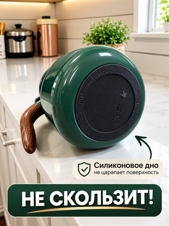 Термос-чайник, нержавеющая сталь, 1,1 л, с датчиком температуры, герметичная крышка