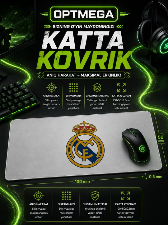 Kompyuter kovrik va sichqoncha uchun gilamcha CS GO gilamcha