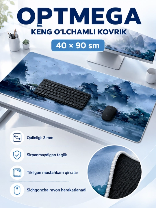 Kompyuter kovrik va sichqoncha uchun gilamcha CS GO gilamcha