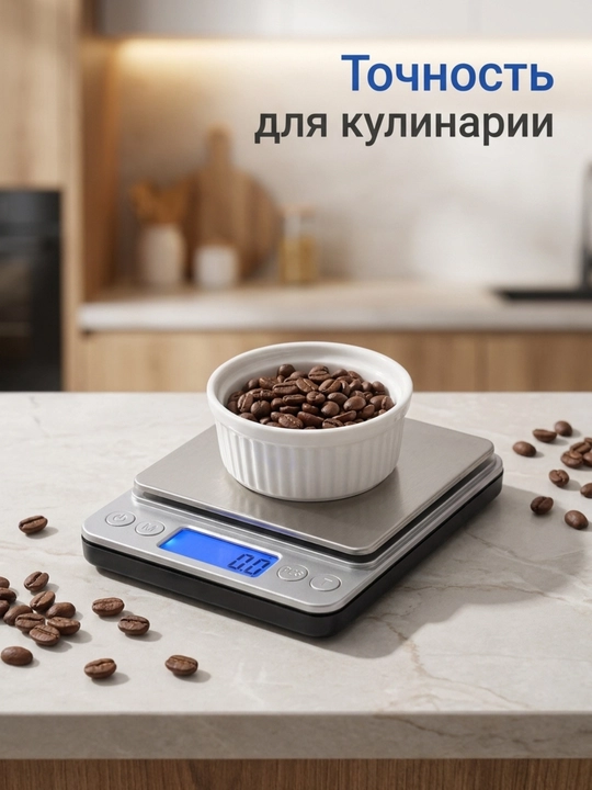 Цифровые карманные весы — электронные весы до 5000 г с LCD-дисплеем