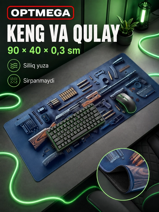 Kompyuter kovrik va sichqoncha uchun gilamcha CS GO gilamcha