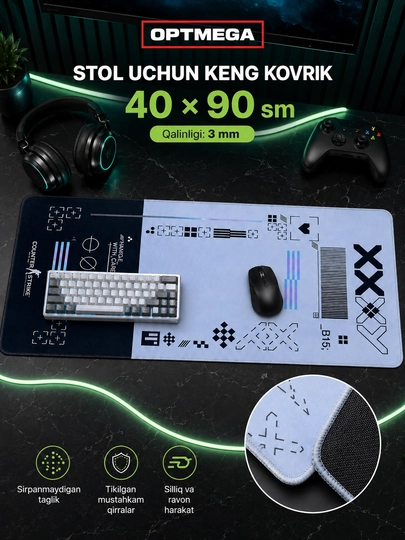 Kompyuter kovrik va sichqoncha uchun gilamcha CS GO gilamcha