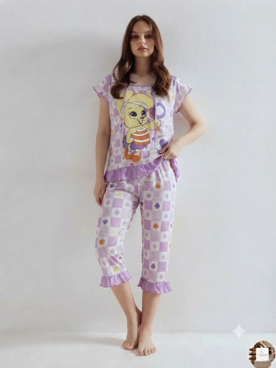 Pijama ayollar uchun 2x1, ayollar uy kiyimi to‘plami, dvoyka – top va shortik
