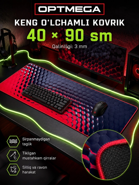 Kompyuter kovrik va sichqoncha uchun gilamcha CS GO gilamcha