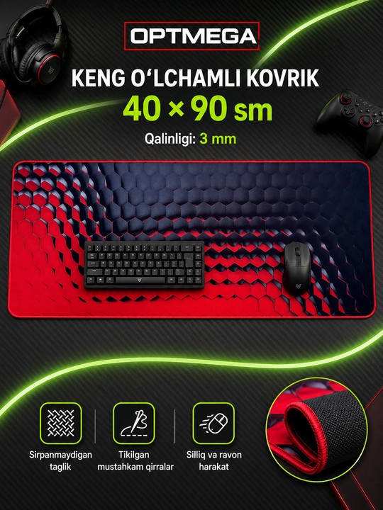 Kompyuter kovrik va sichqoncha uchun gilamcha CS GO gilamcha