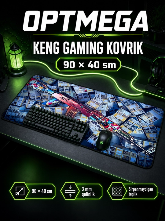 Kompyuter kovrik va sichqoncha uchun gilamcha CS GO gilamcha
