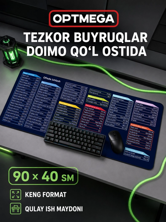 Kompyuter kovrik va sichqoncha uchun gilamcha CS GO gilamcha