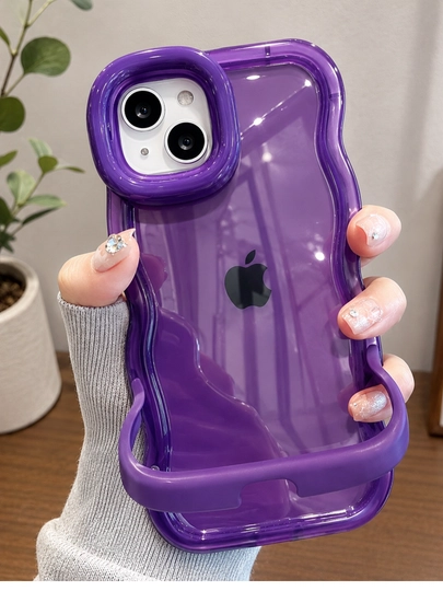Чехол iPhone 15 Pro Max, прозрачный декоративный чехол - 