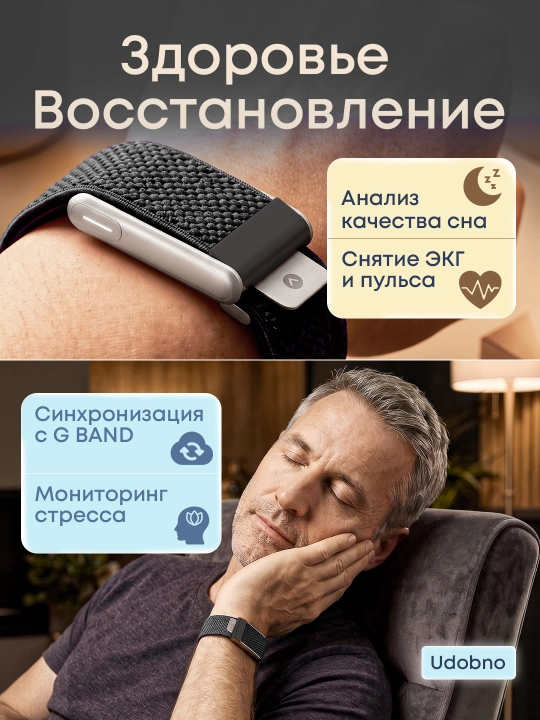 Премиум фитнес-браслет , металлический, с пульсометром, водонепроницаемый аналог Whoop