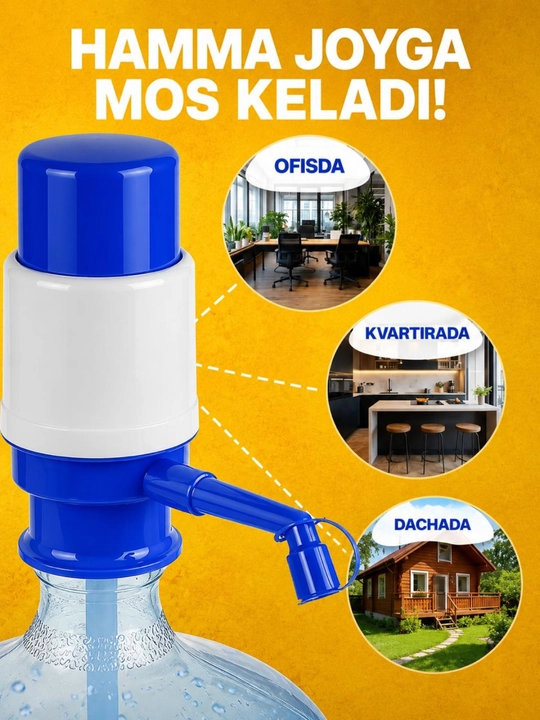 Suv pompasi, mexanik pompa, 19 litr pompa, suv dispenseri, butilka nasosi, suv quyish
