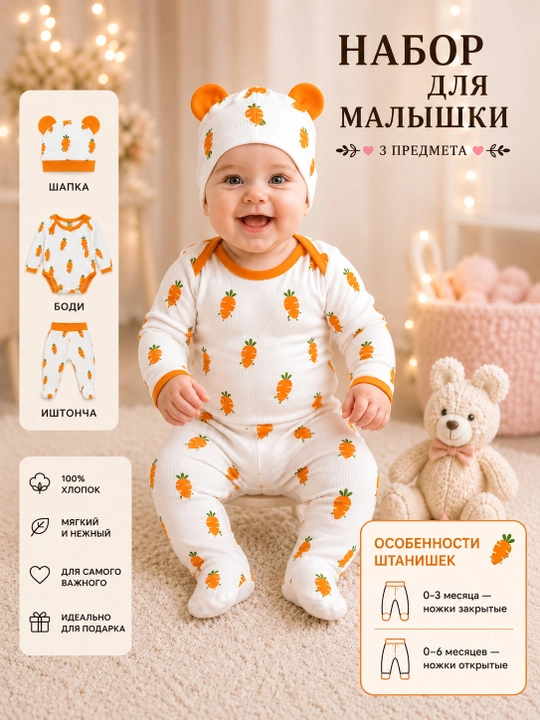Yangi tug‘ilgan chaqaloq uchun kiyim, 0-6 oylik chaqaloqlar uchun xb kiyim, ishton, bodiy