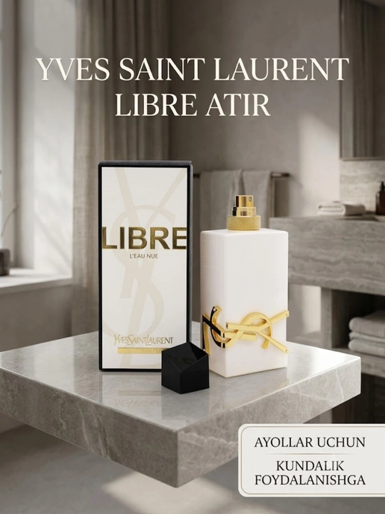Ayollar atiri Yves Saint Laurent Libre L'Eau Nue spirtsiz parfyum suvi