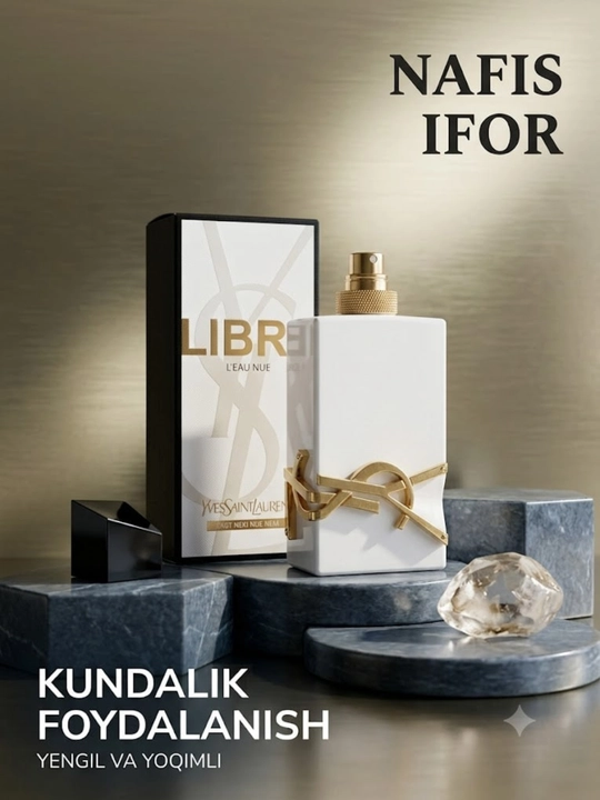 Ayollar atiri Yves Saint Laurent Libre L'Eau Nue spirtsiz parfyum suvi
