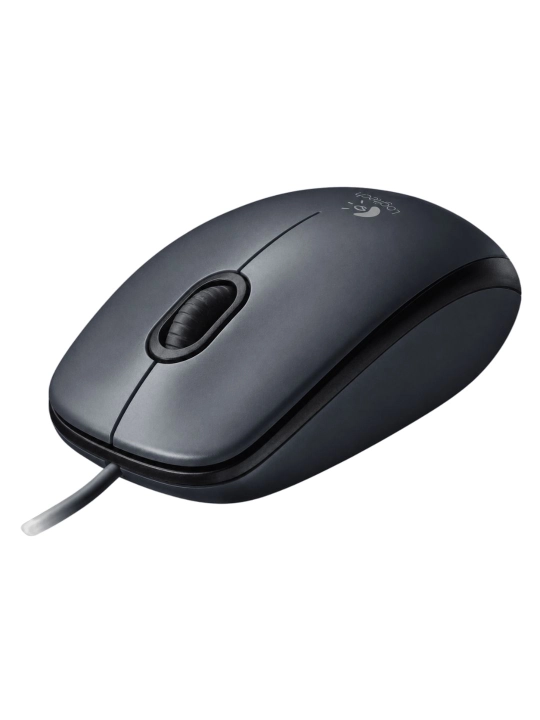 Мышь проводная Logitech M90, USB, оптическая, 1000 DPI, серая
