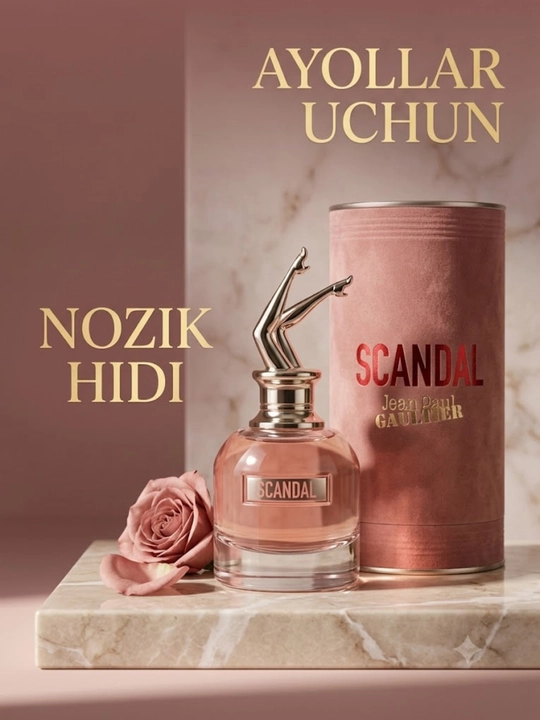Ayollar atiri Jean Paul Gaultier Scandal parfyum suvi 80ml - 