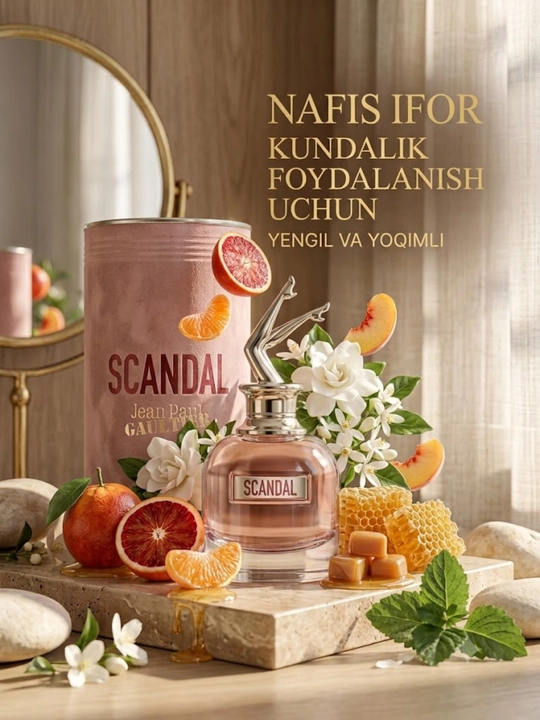 Ayollar atiri Jean Paul Gaultier Scandal parfyum suvi 80ml