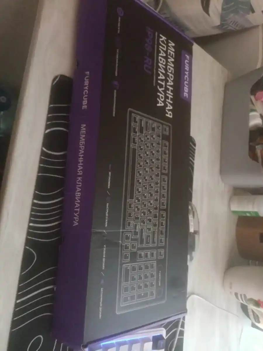 FURYCUBE IP98 o‘yin klaviaturasi RU/EN klaviaturasi, 98 ta tugma