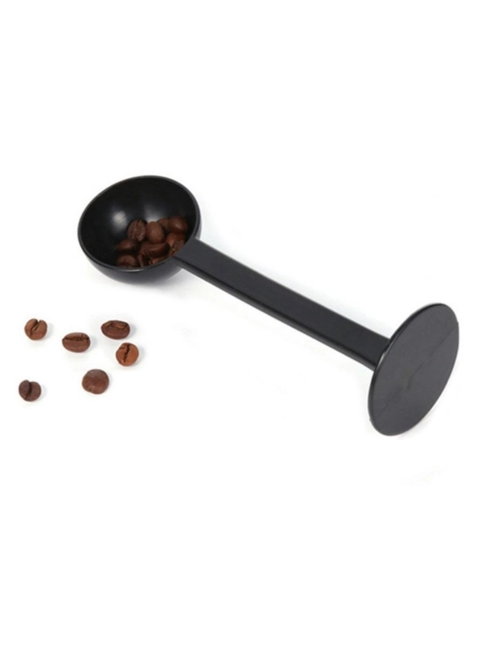 Kofe o'lchov qoshig'i, 2-in-1 press qoshigʻi, plastik