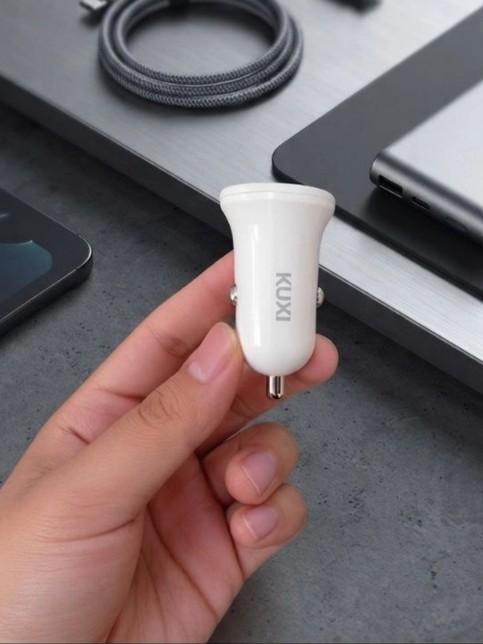 Двухпортовое автомобильное зарядное устройство USB - 