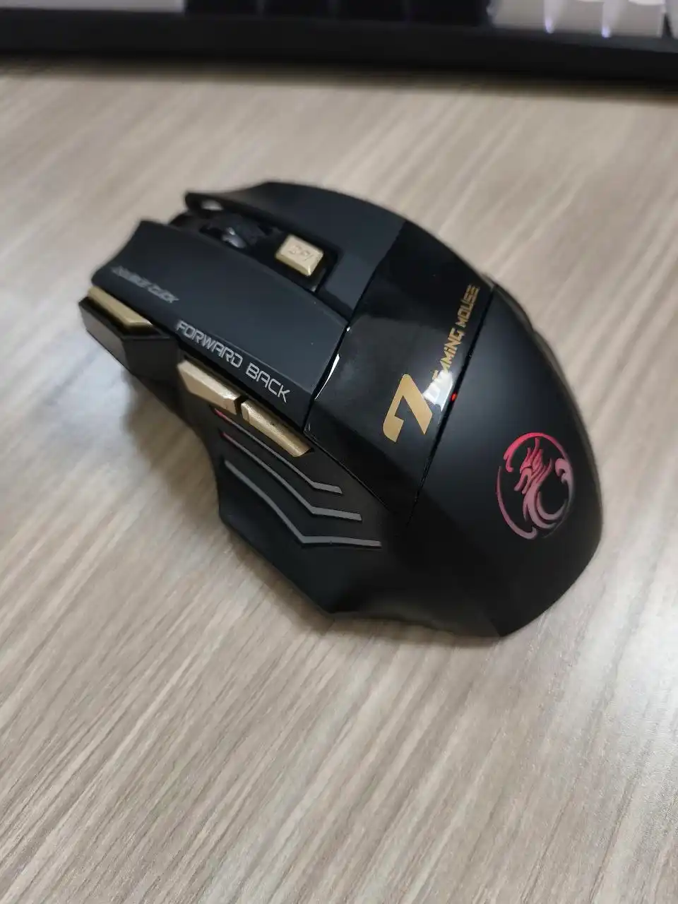 Игровая мышка iMICE GW-X7, беспроводная 2.4G, 3200 DPI, RGB, 7 кнопок, тихий клик, Type-C