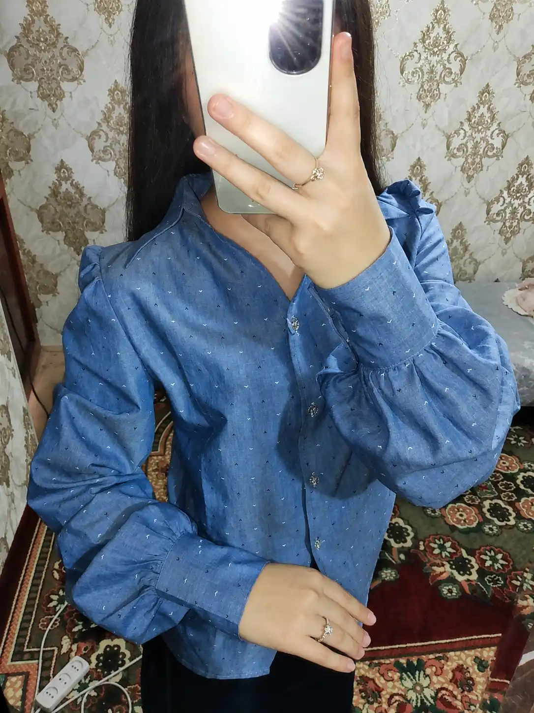 Ayollar ko‘ylagi, klassik, uzun yengli, paxtali, asosiy model