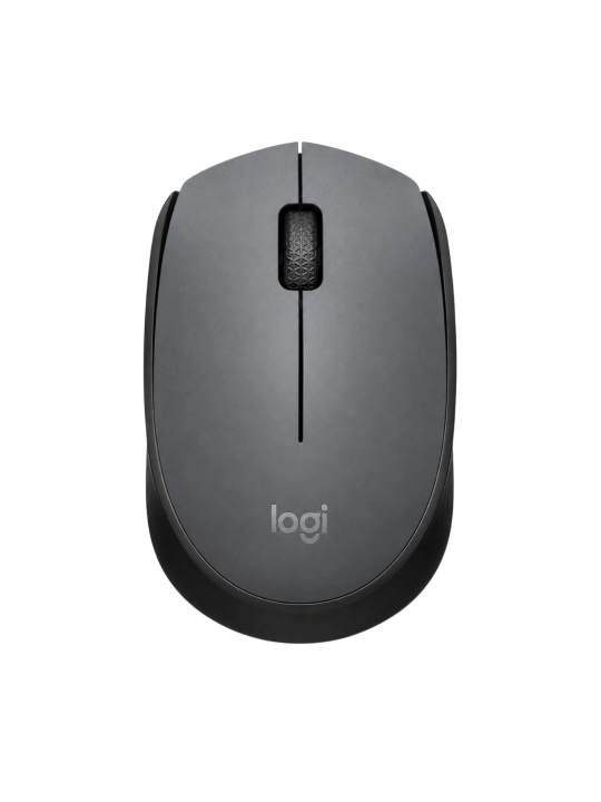 Мышка беспроводная Logitech M170, 1000 DPI, USB-приёмник, до 10 м, серо-черная