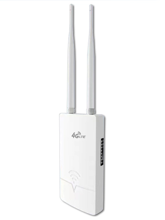 Tashqi 4G LTE Wi-Fi CPE router SIM karta bilan, IP65 suv va chang himoyasi, kamera uchun